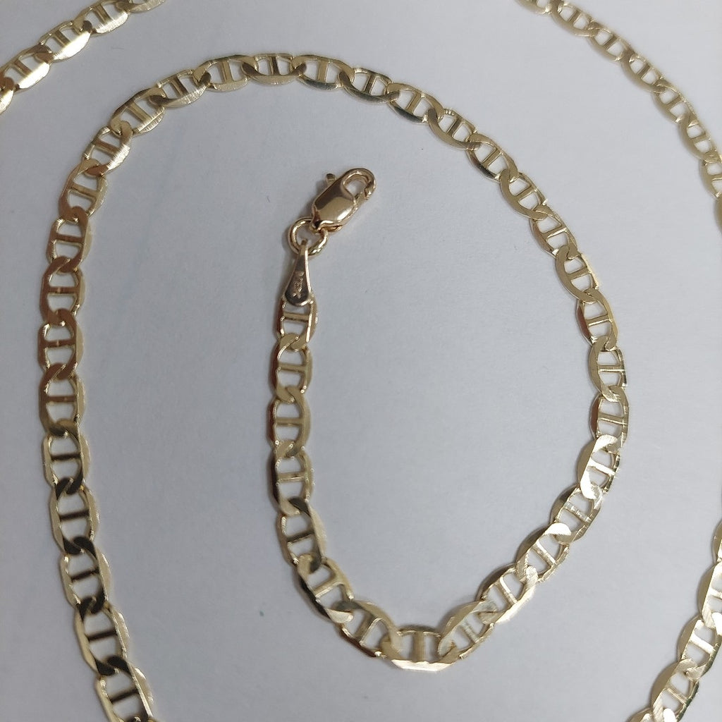 CADENAS TEJIDO MARINERA ORO 14K 60 CM 8.5 GR (NUEVO)