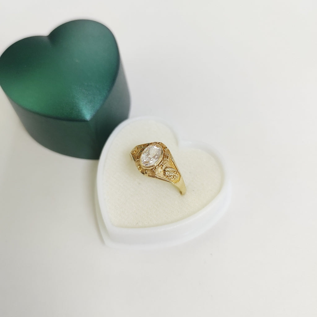 ANILLO DE GRADUACIÓN ORO 8 K 2 GRMS (SEMINUEVO)