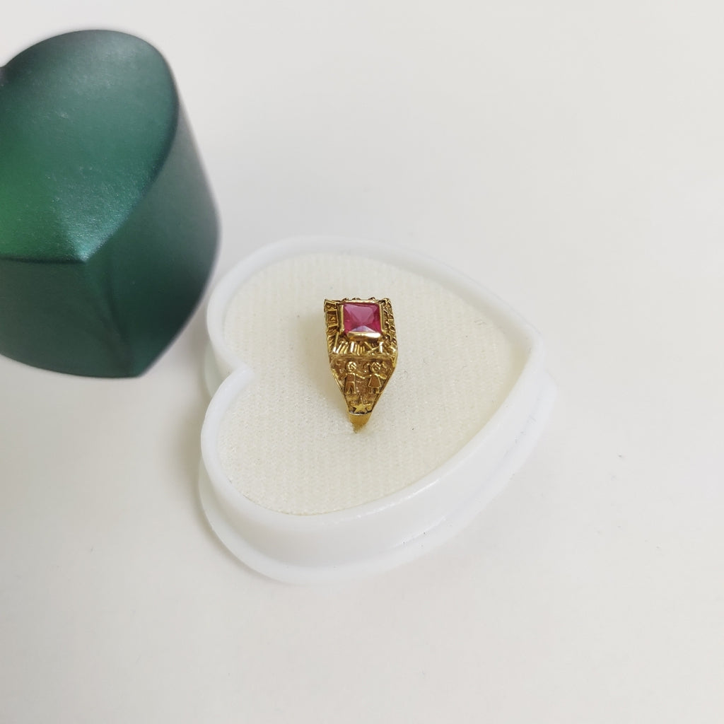 ANILLO DE GRADUACIÓN ORO 8 K 1.4 GRMS (SEMINUEVO)