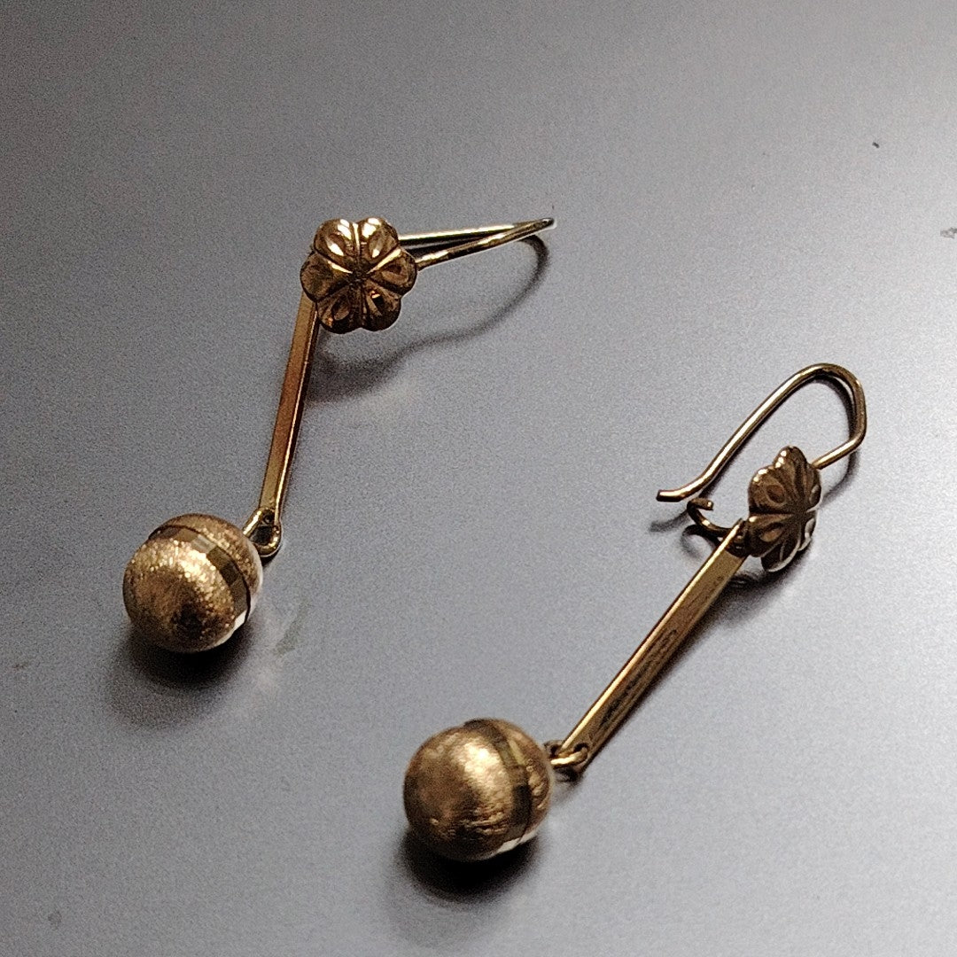 ARETES PAR ORO 14 K 3,50 GRMS (SEMINUEVO)