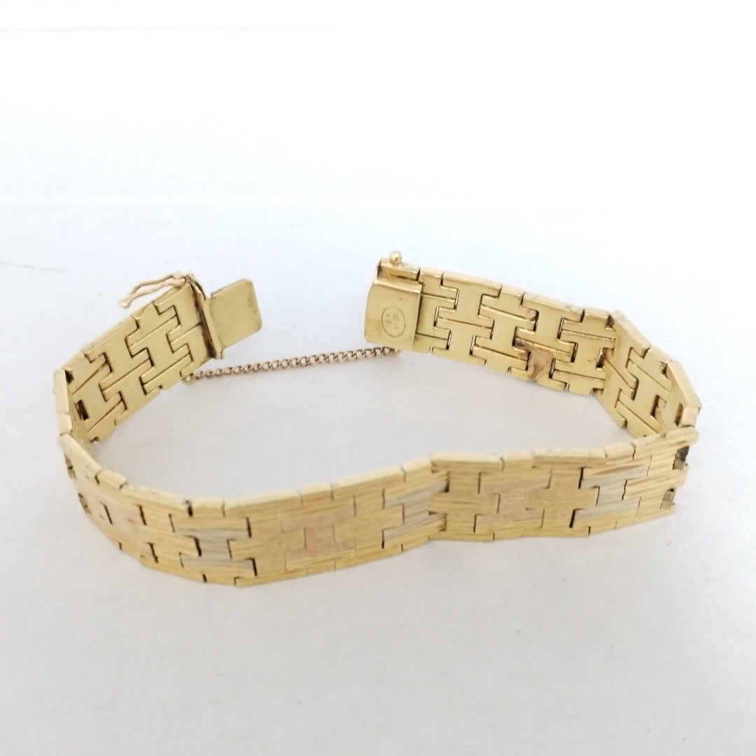 PULSERA ORO,ORO COMBINADO 18 K 40,90 GRMS (SEMINUEVO)