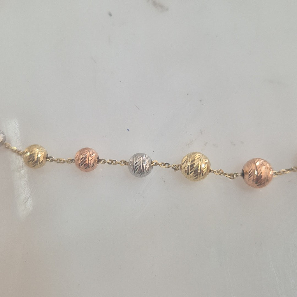 COLLAR ORO, ORO COMBINADO 14 K 3.4 GRMS (SEMINUEVO)