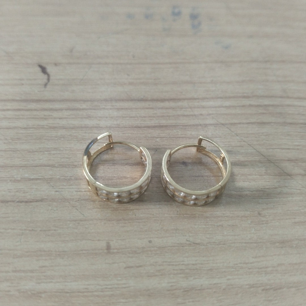 ARRACADAS PAR ORO 14 K 2.2 GRMS (SEMINUEVO)