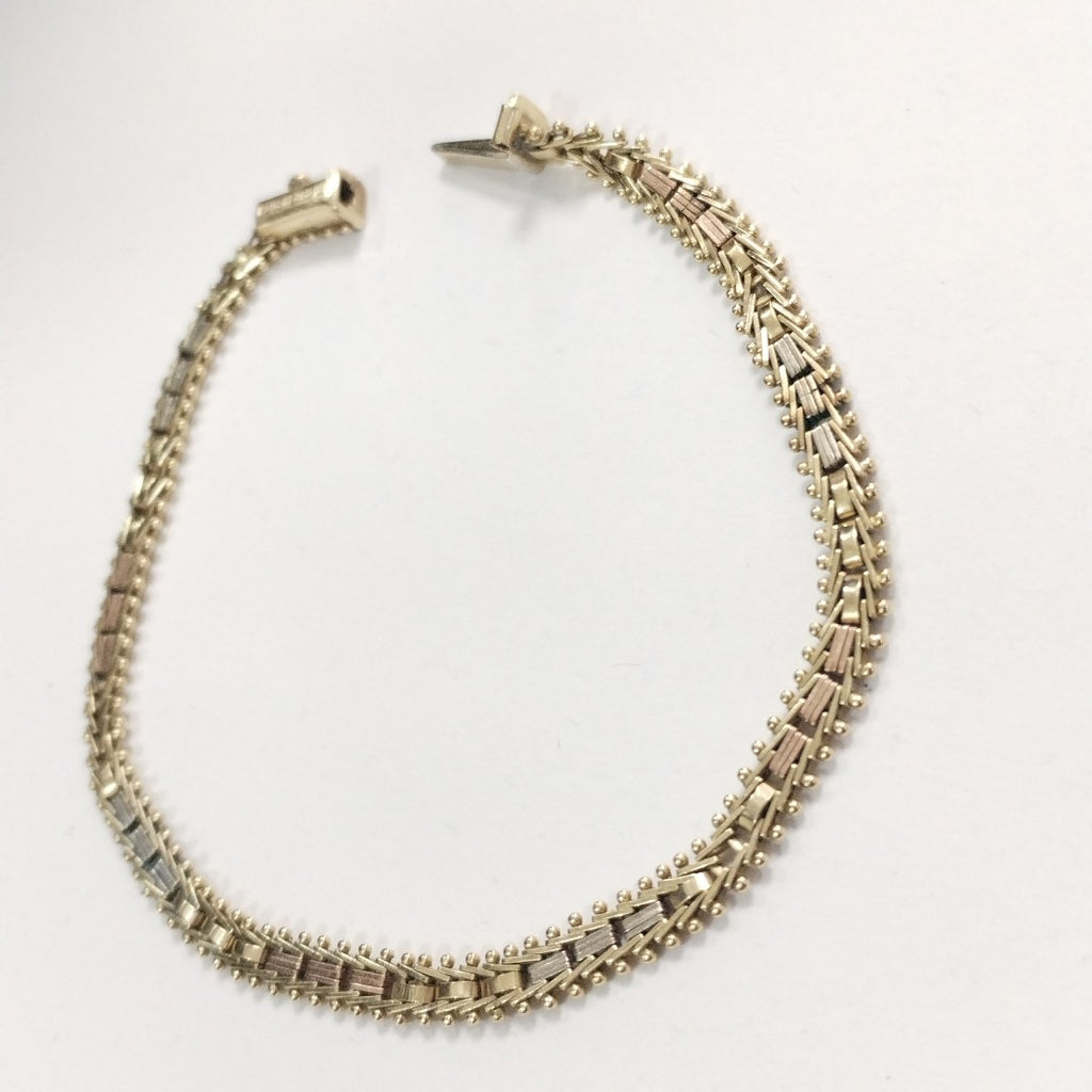 PULSERA ORO,ORO COMBINADO 10 K 5,80 GRMS (SEMINUEVO)