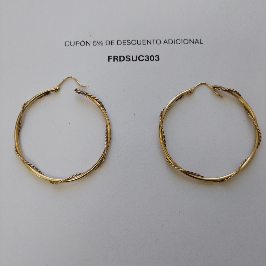 ARRACADAS PAR ORO 18 K 6.8 GRMS (SEMINUEVO)