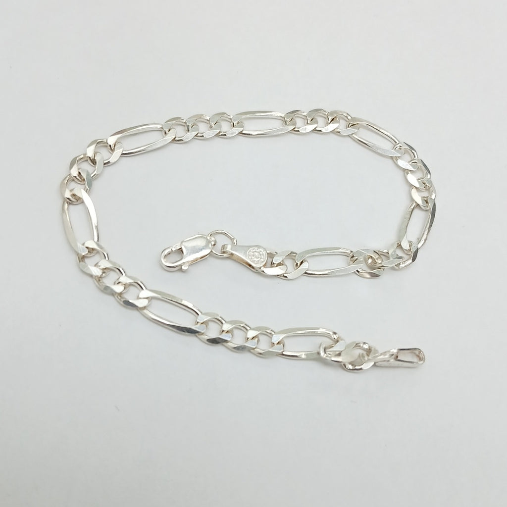 PULSERA TEJIDO 3X1 PLATA .925 18 CM 5.9 GR (NUEVO)