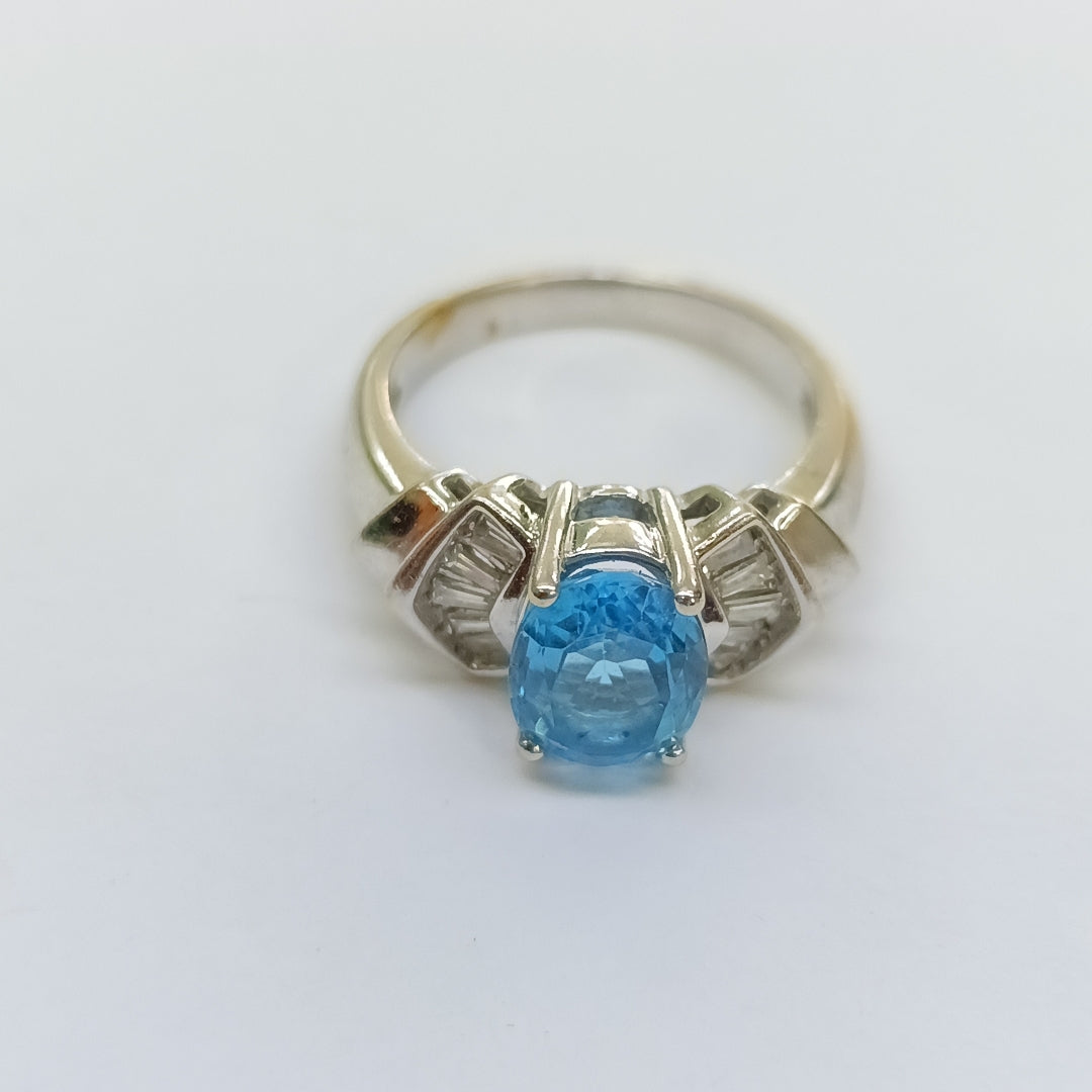 ANILLITO ORO BLANCO 14 K 5.8 GRMS (SEMINUEVO)