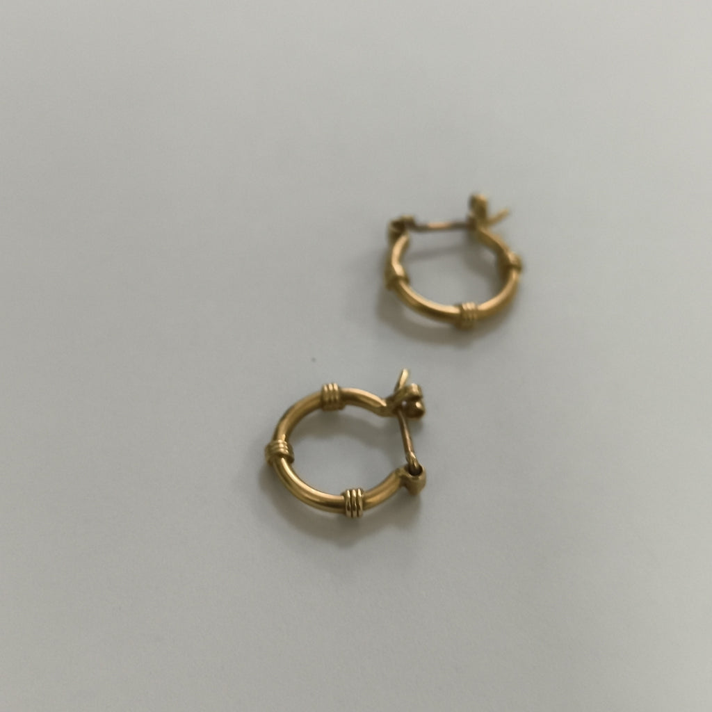ARRACADAS PAR ORO 14 K 1,50 GRMS (SEMINUEVO)