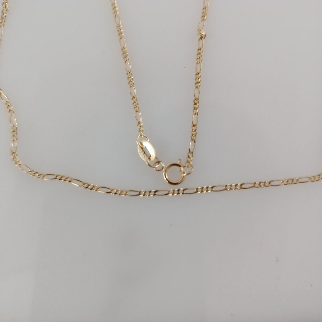 CADENAS TEJIDO 3X1 ORO 14K 55 CM 2.7 GR (NUEVO)