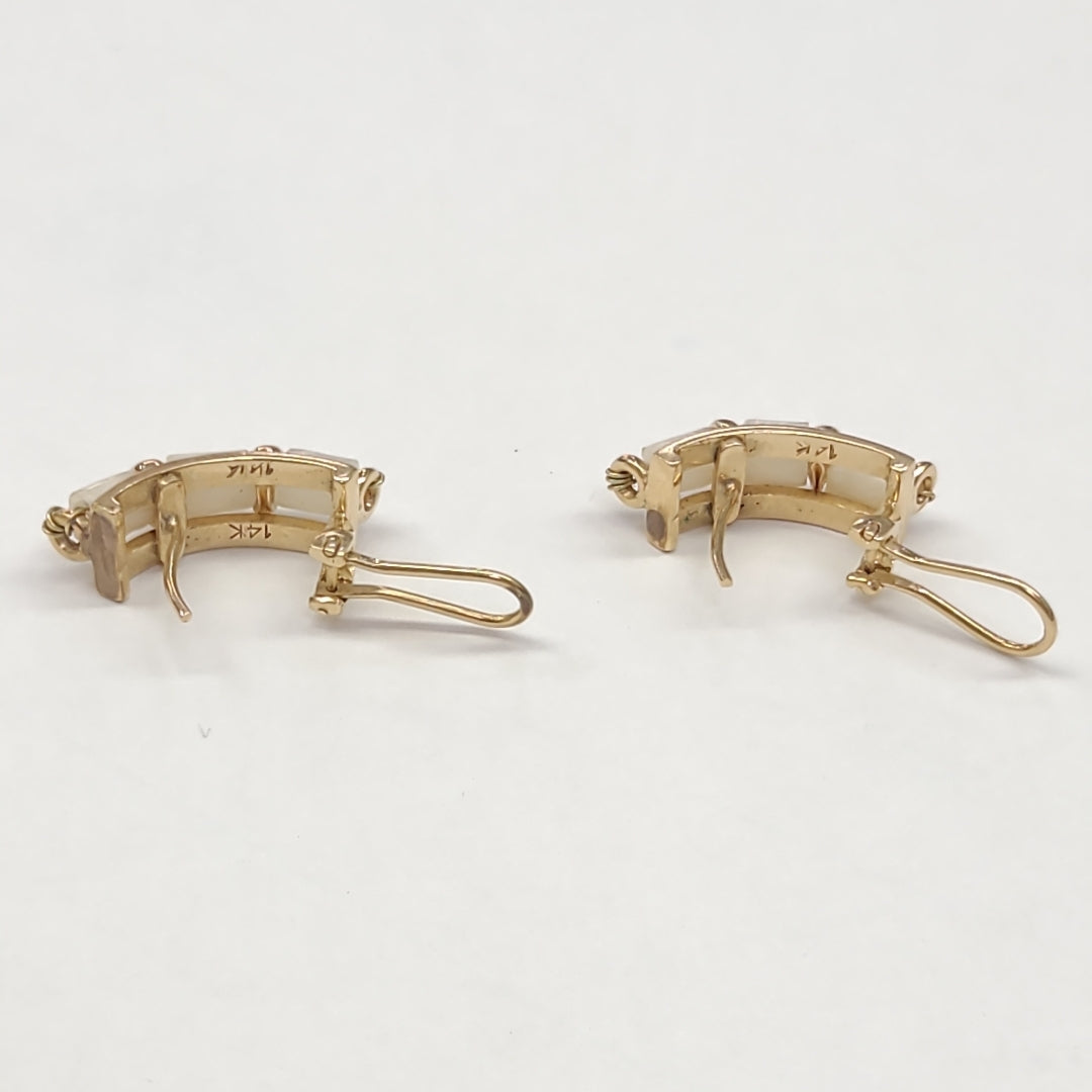 ARETES PAR ORO 14 K 5.2 GRMS (SEMINUEVO)