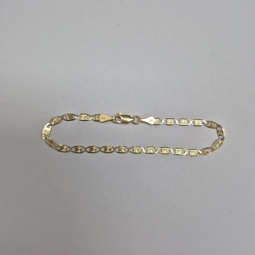 PULSERAS GUCHI ORO 14K 18 CM 2.8 GR (NUEVO)