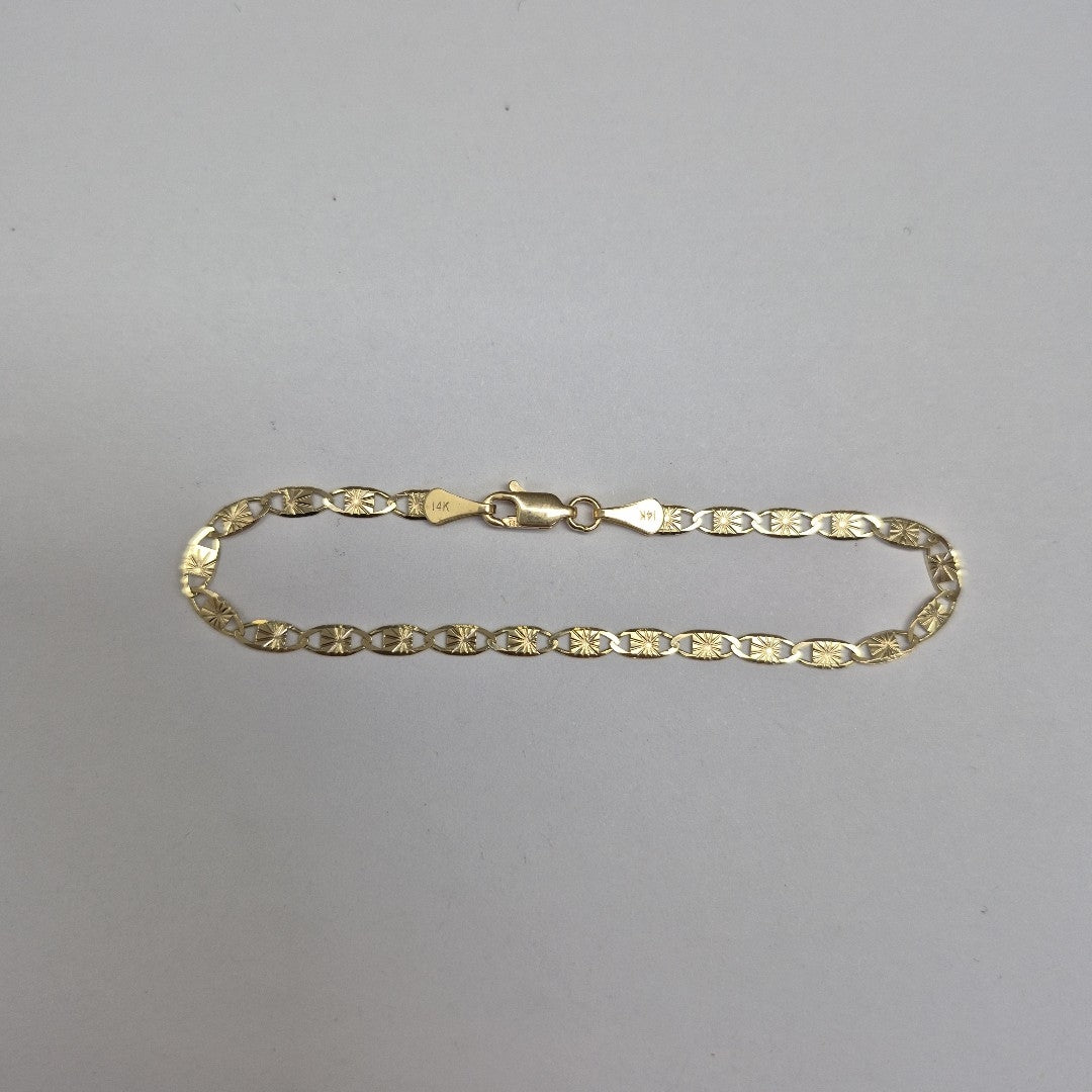 PULSERAS GUCHI ORO 14K 18 CM 2.8 GR (NUEVO)