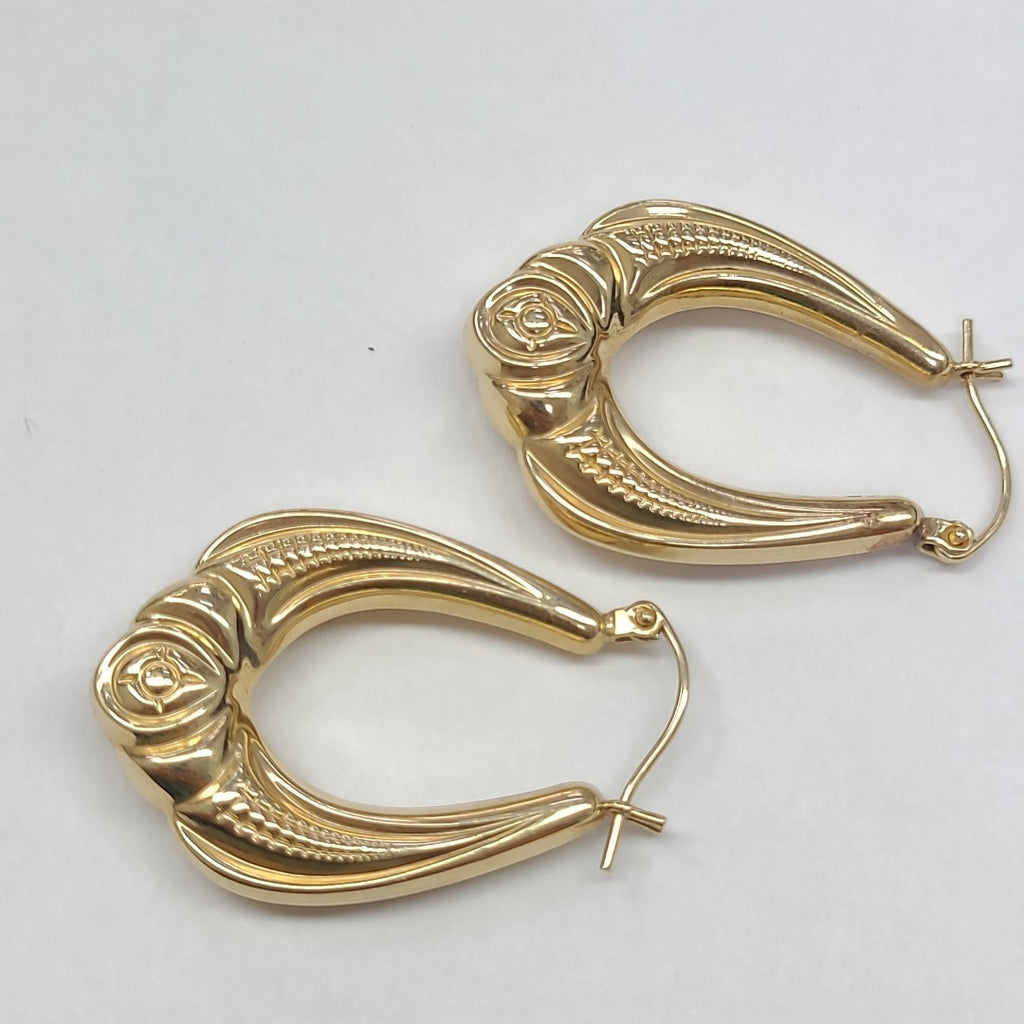ARRACADAS PAR ORO 14 K 3.7 GRMS (SEMINUEVO)