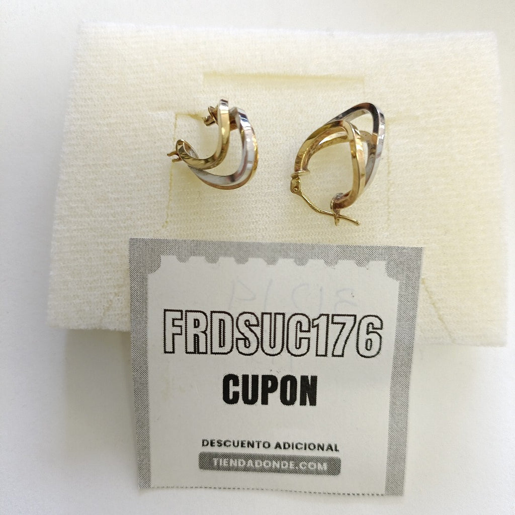 ARETES PAR ORO 10 K 2 GRMS (SEMINUEVO)