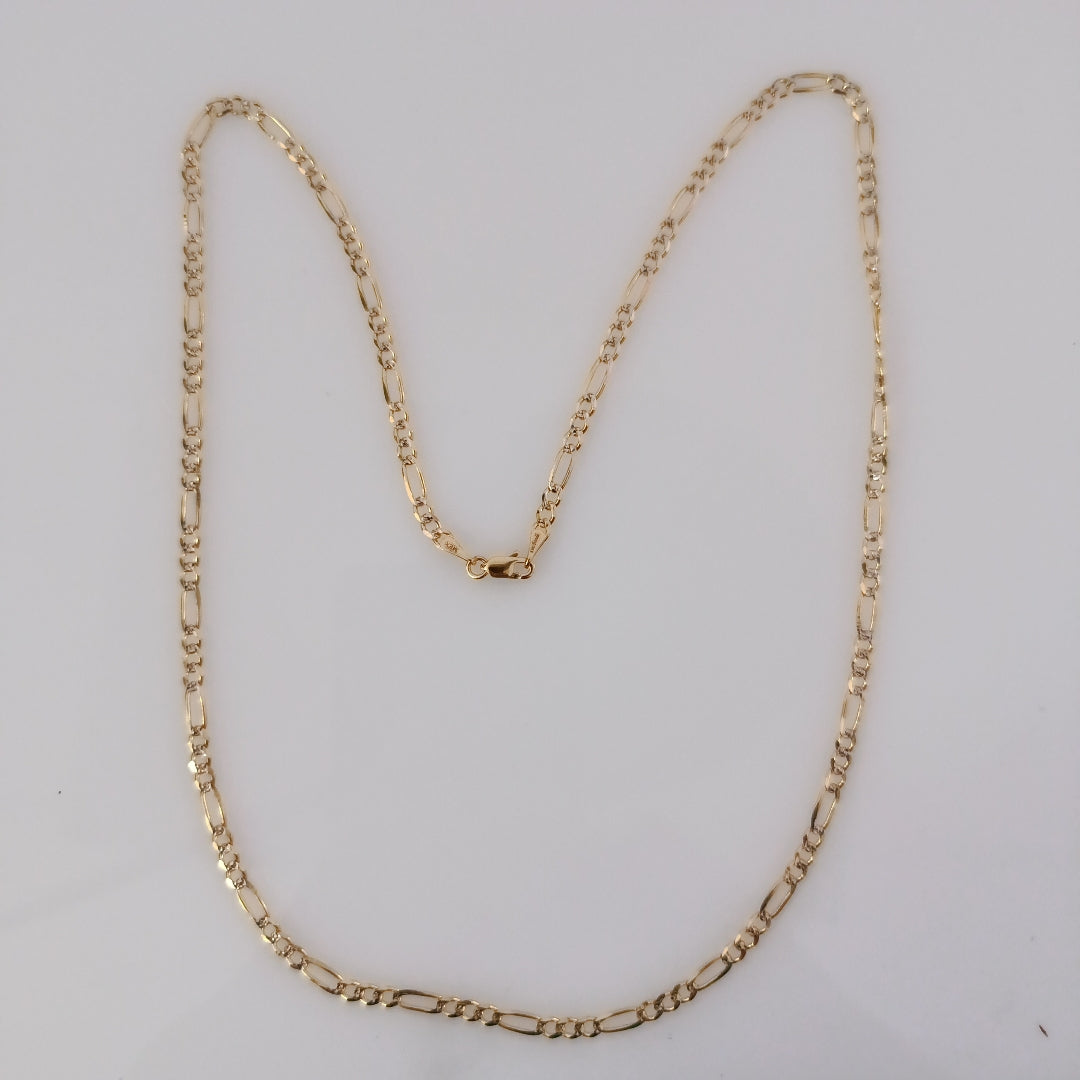 CADENAS 3X1 DIAMANTADA ORO 14K 55 CM 8.5 GR (NUEVO)