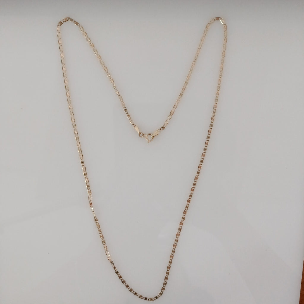 CADENAS TEJIDO GUCHI ORO 10K 60 CM 3.1 GR (NUEVO)