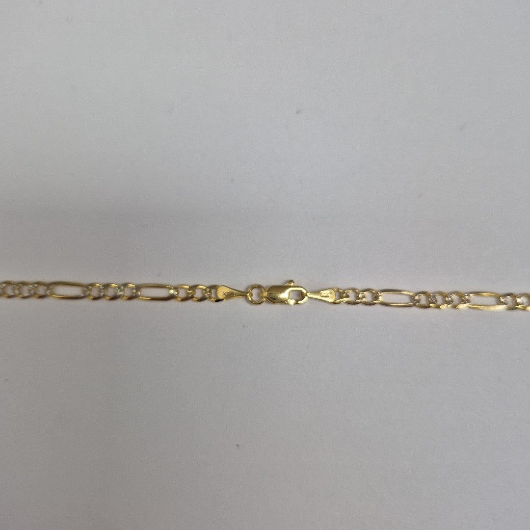 CADENAS 3X1 DIAMANTADA ORO 14K 55 CM 8.5 GR (NUEVO)