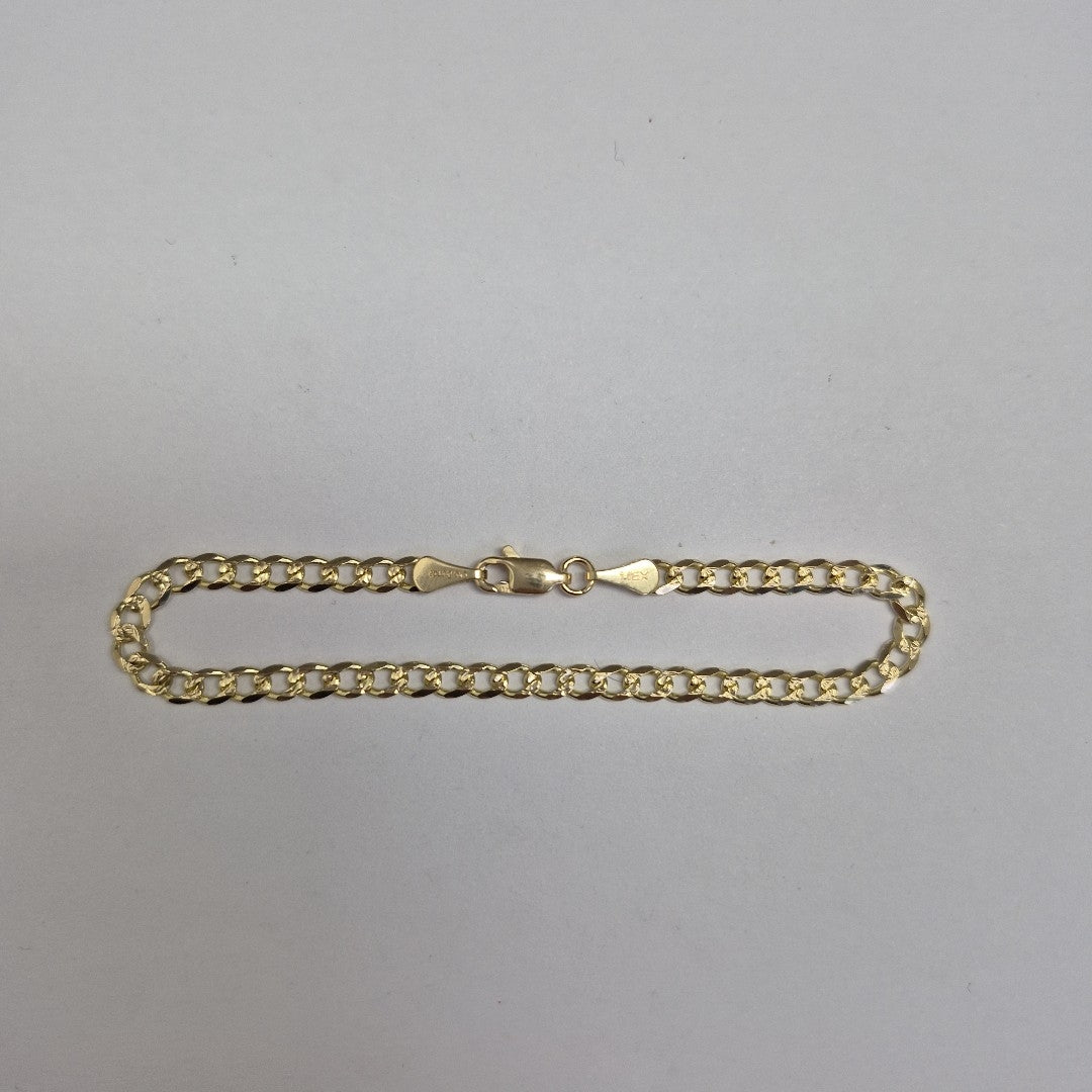 PULSERAS BARBADA ORO 14K 18 CM 4.6 GR (NUEVO)