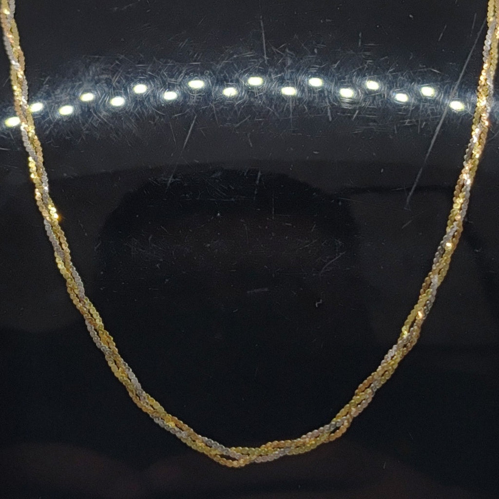 CADENA ORO,ORO COMBINADO 10 K 2,40 GRMS (SEMINUEVO)