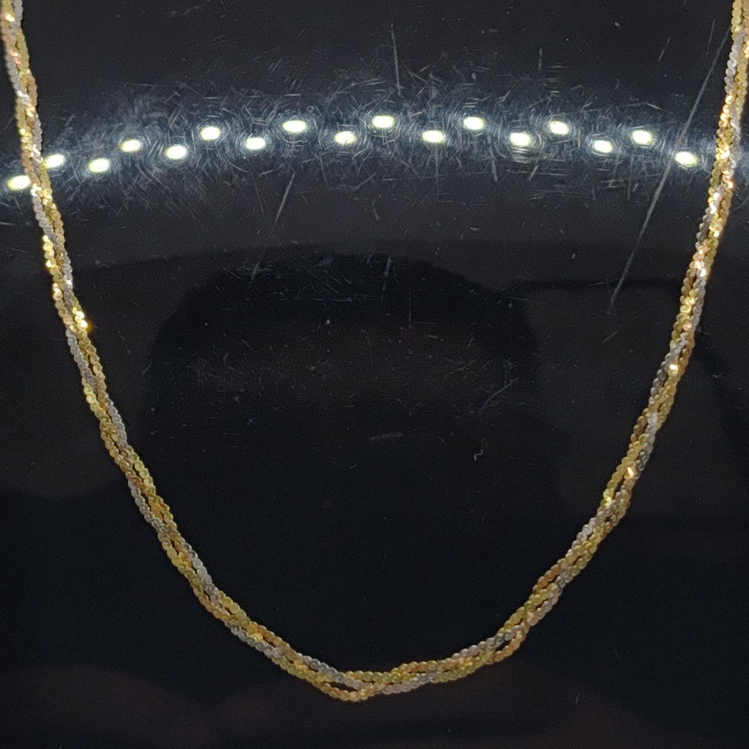 CADENA ORO,ORO COMBINADO 10 K 2,40 GRMS (SEMINUEVO)
