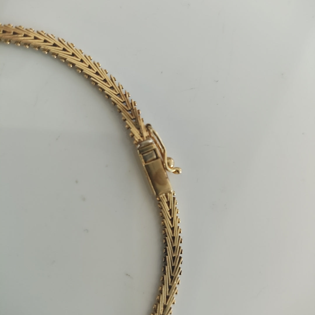 GARGANTILLA ORO, RODIADO 14 K 21.1 GRMS (SEMINUEVO)