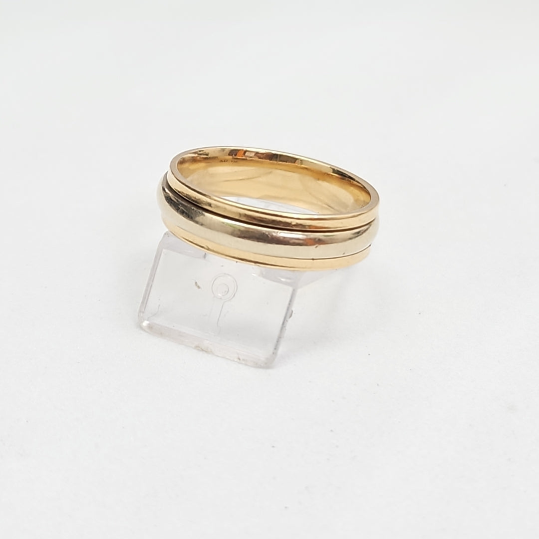 ARGOLLA ORO COMBINADO 14 K 6,50 GRMS (SEMINUEVO)