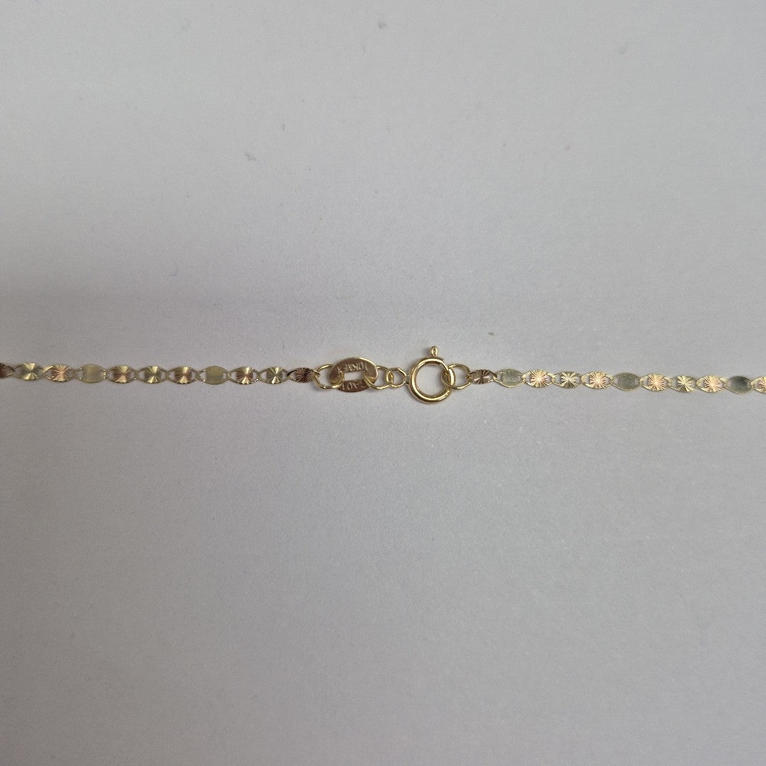 CADENAS TEJIDO GUCHI ORO 10K 55 CM 1.6 GR (NUEVO)