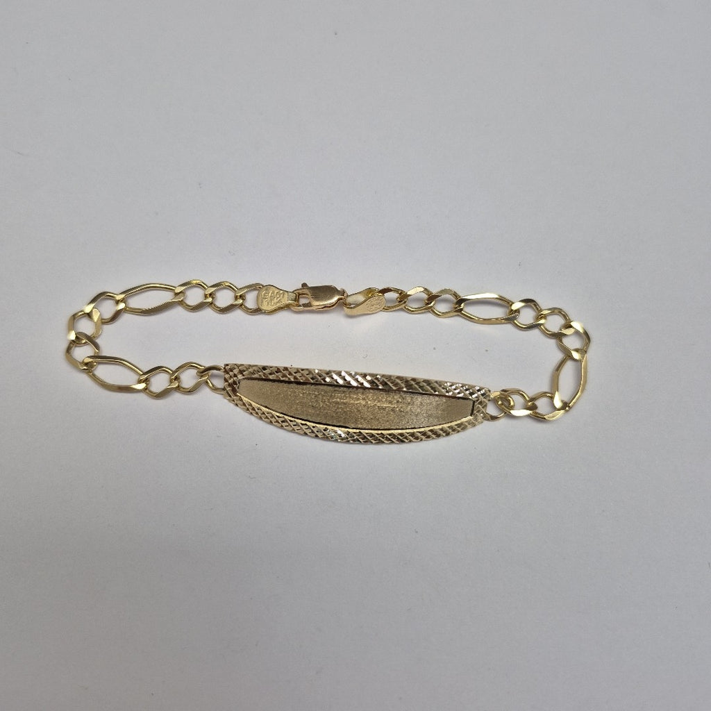PULSERAS TEJIDO ESCLAVA 3X1 ORO 10K 21 CM 8.4 GR (NUEVO)