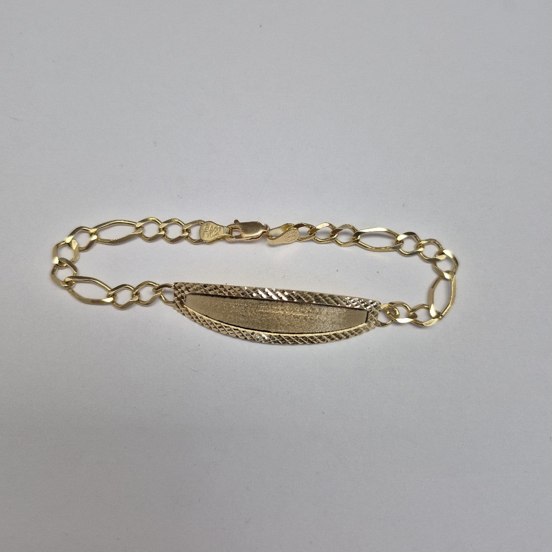 PULSERAS TEJIDO ESCLAVA 3X1 ORO 10K 21 CM 8.4 GR (NUEVO)