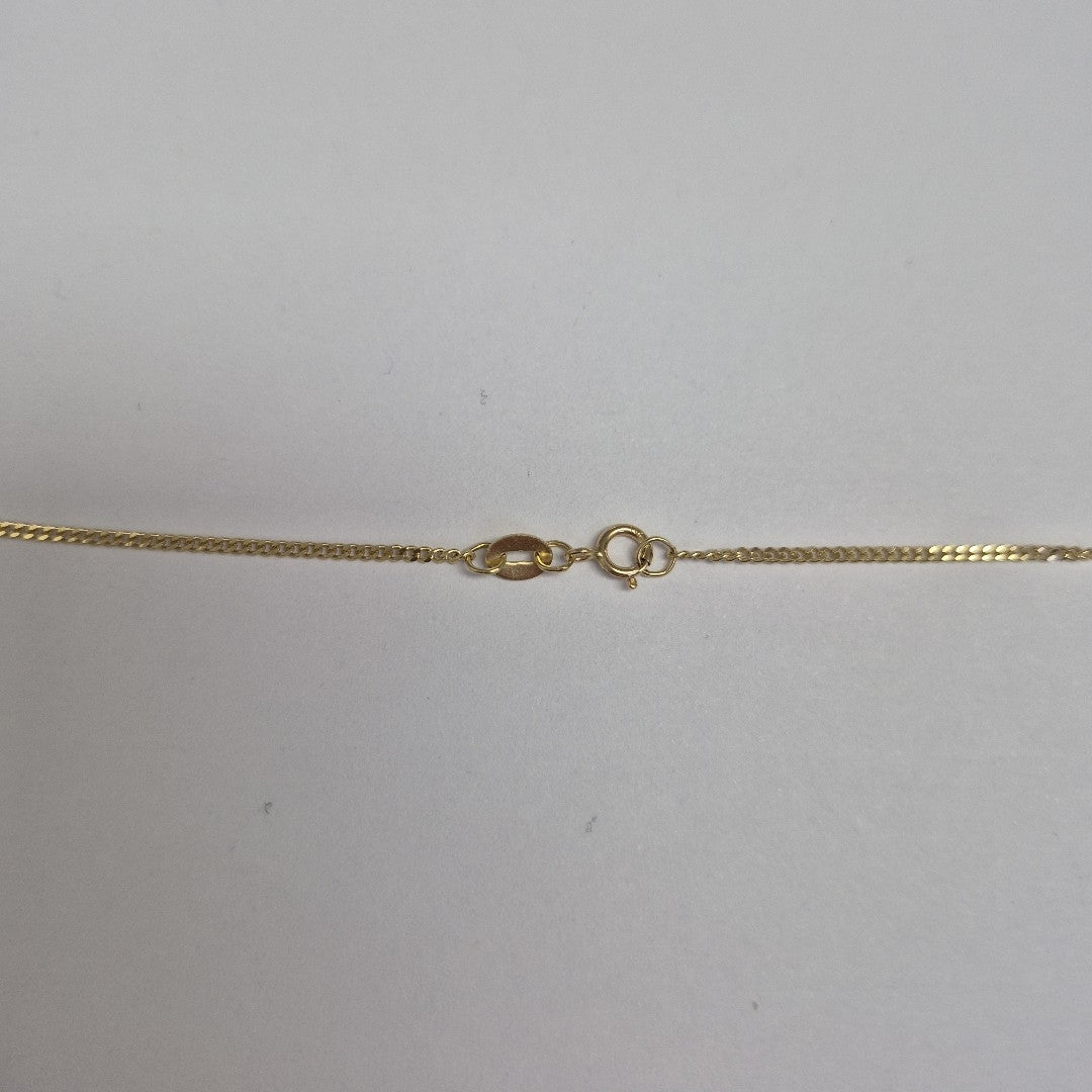 CADENAS TEJIDO BARBADA ORO 10K 55 CM 2.7 GR (NUEVO)
