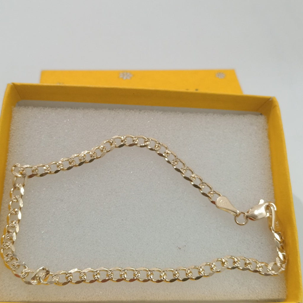 PULSERAS BARBADA ORO 14K 21 CM 5.3 GR (NUEVO)