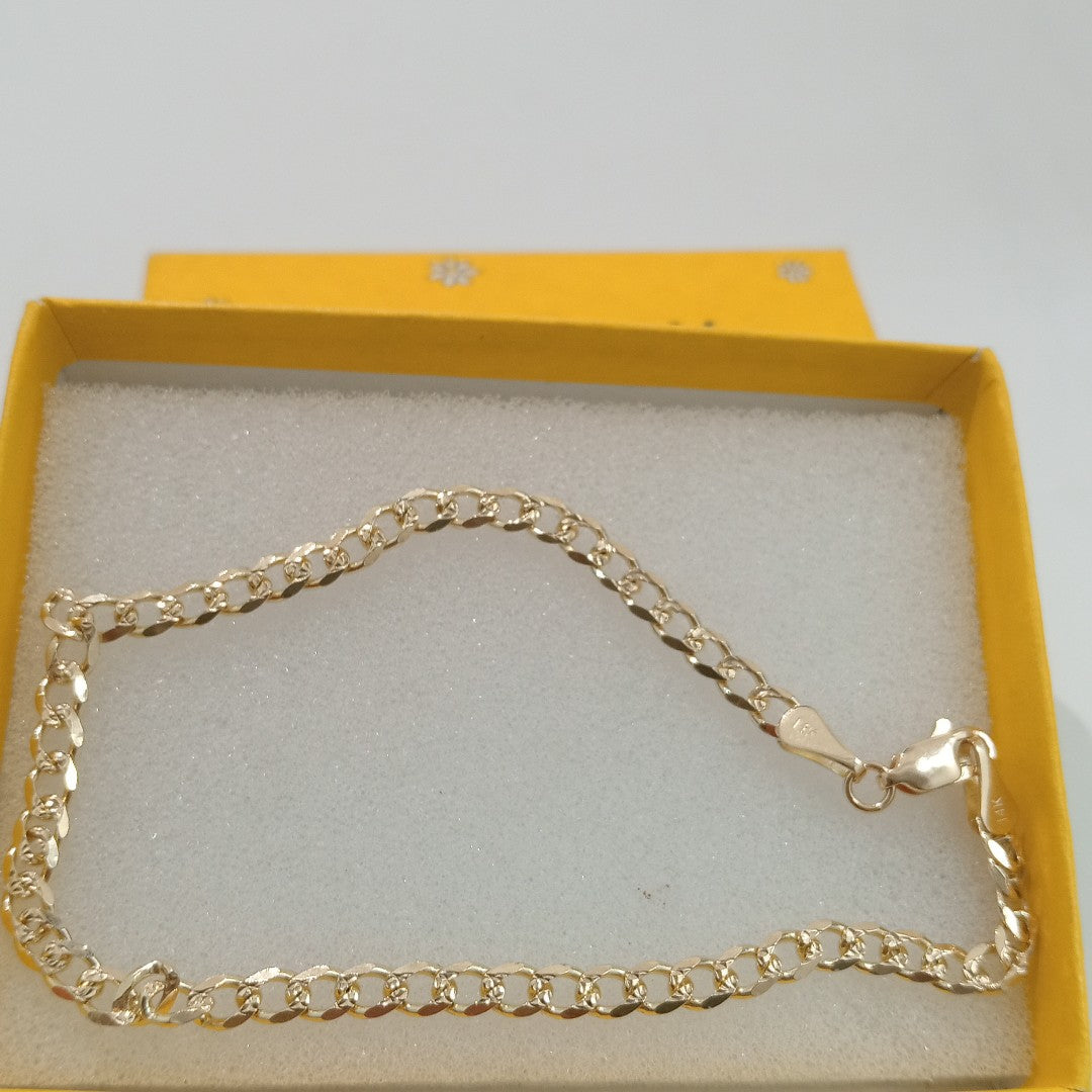 PULSERAS BARBADA ORO 14K 21 CM 5.3 GR (NUEVO)