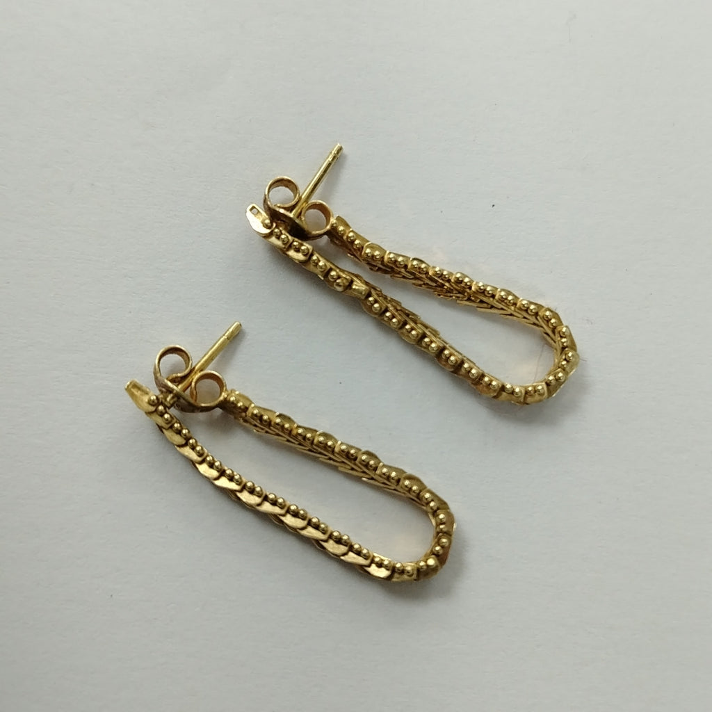 ARETES PAR ORO 14 K 3.5 GRMS (SEMINUEVO)