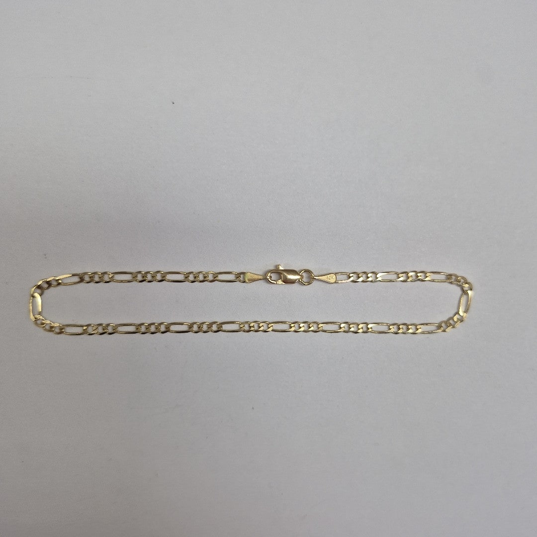 PULSERAS 3X1 ORO 14K 21 CM 2.1 GR (NUEVO)