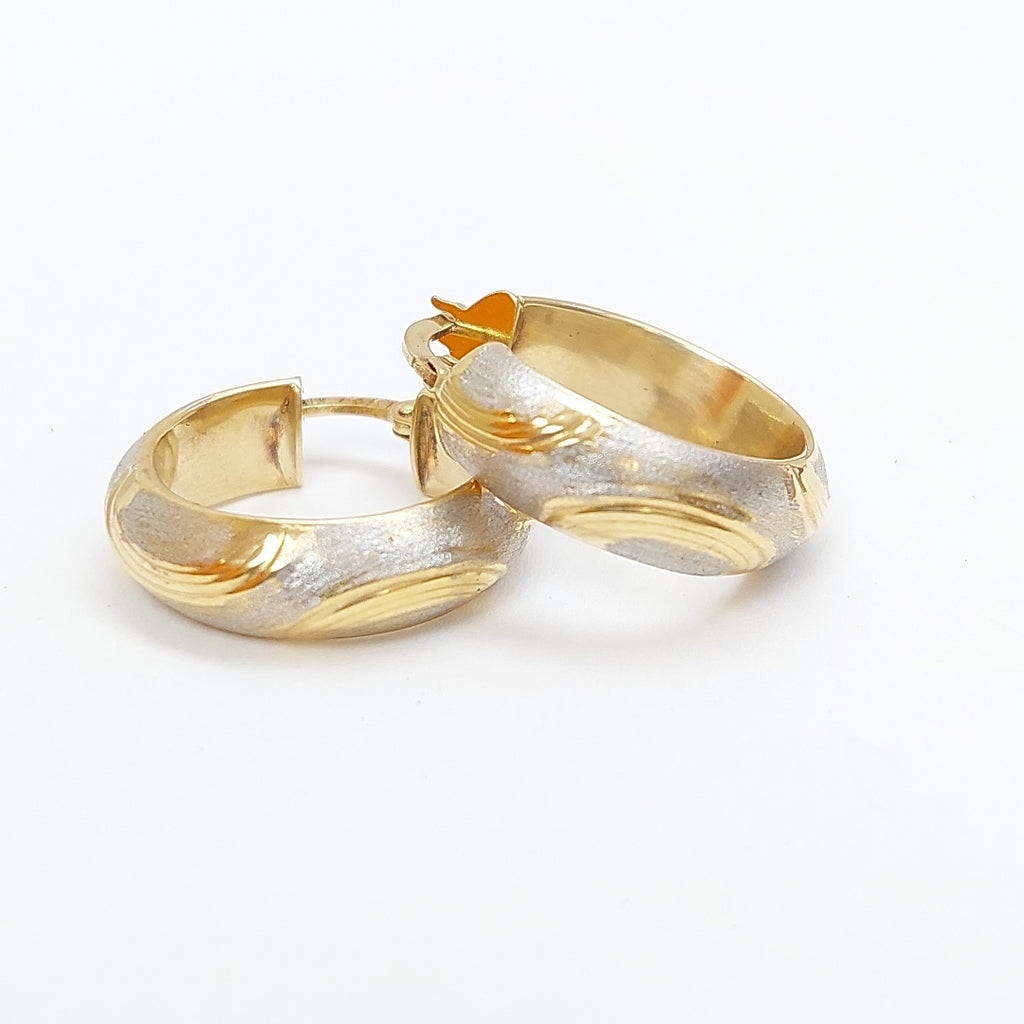 ARRACADAS PAR ORO, RODIADO 14 K 4.4 GRMS (SEMINUEVO)