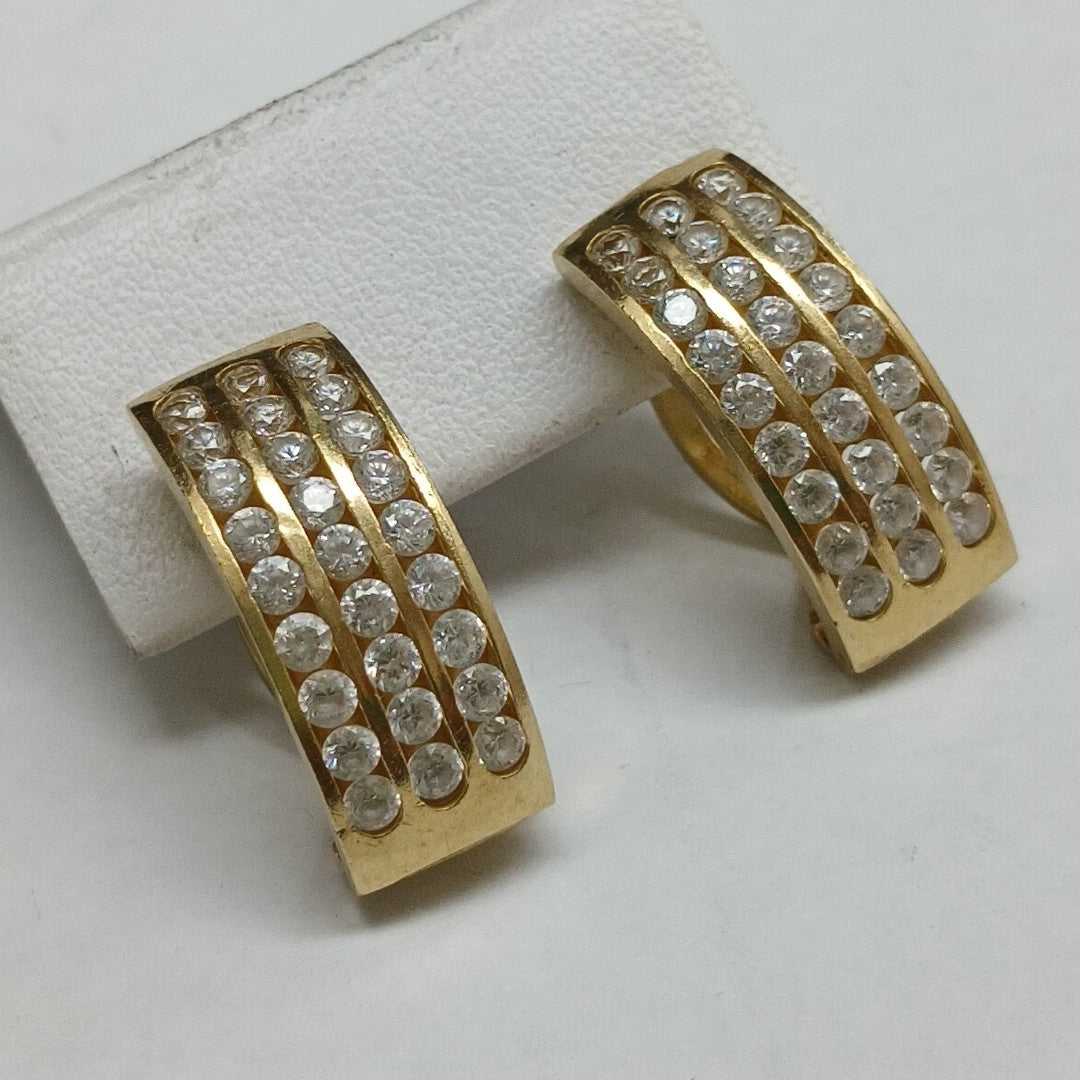ARETES PAR ORO 14 K 7 GRMS (SEMINUEVO)