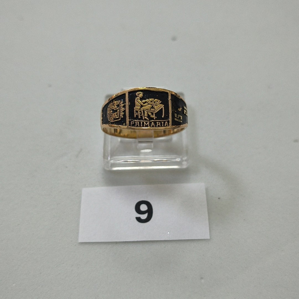 ANILLO DE GRADUACIÓN ORO 10 K 2 GRMS (SEMINUEVO)