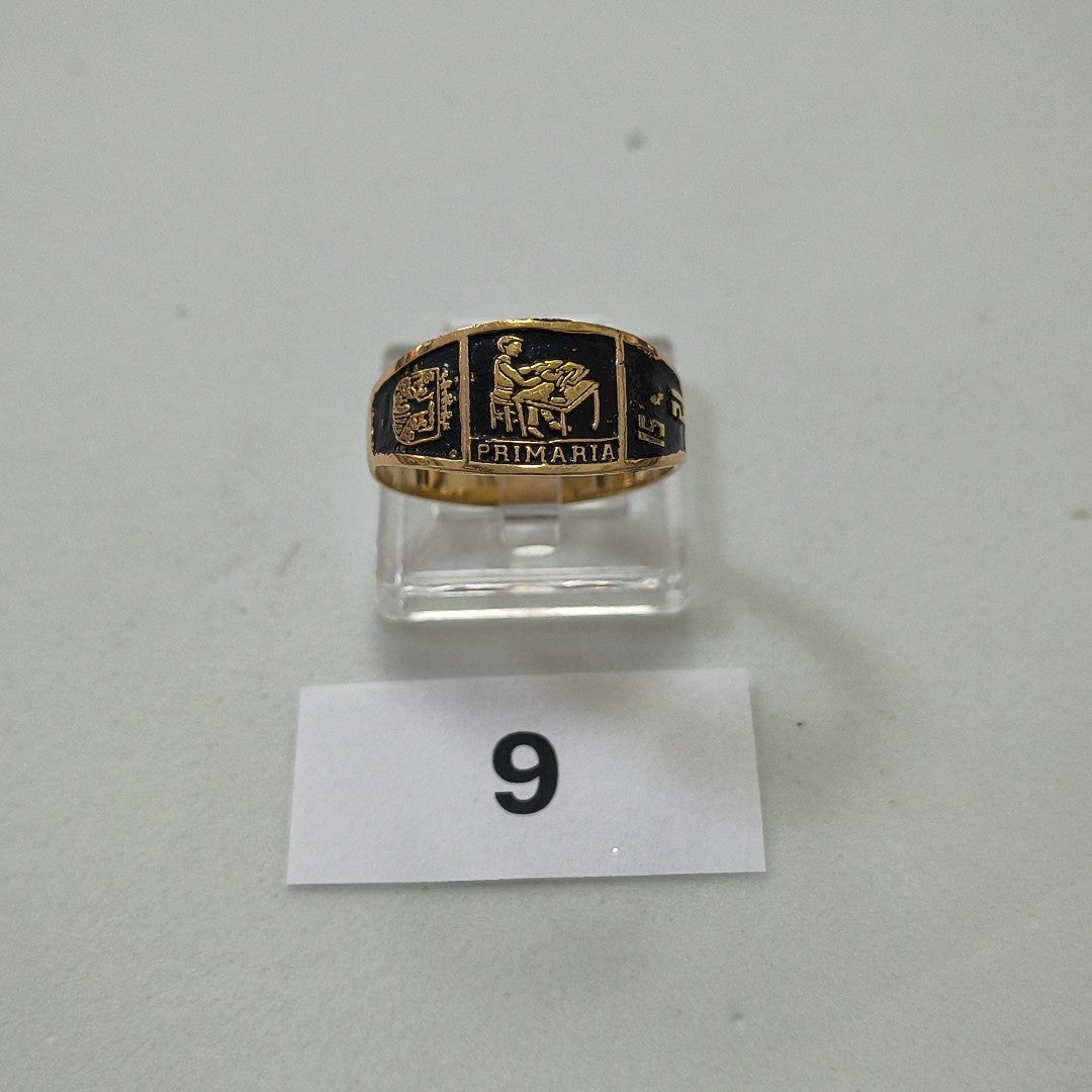 ANILLO DE GRADUACIÓN ORO 10 K 2 GRMS (SEMINUEVO)