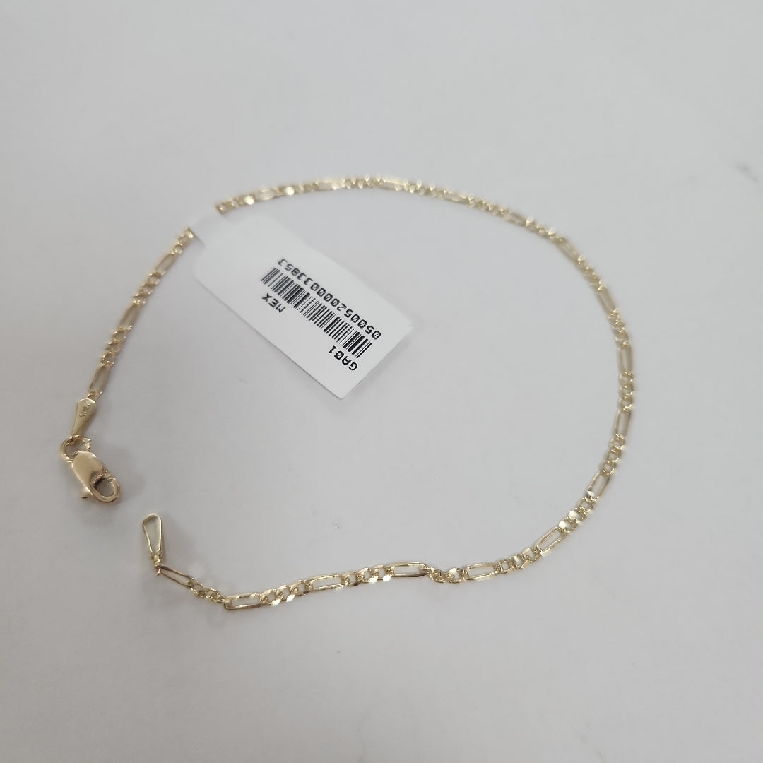 PULSERAS BARBADA ORO 14K 21 CM 1.7 GR (NUEVO)