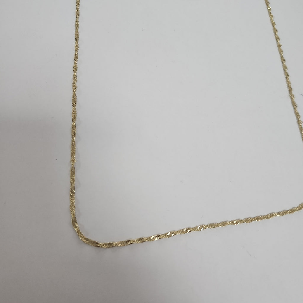 CADENAS TEJIDO MEDIO TZL ORO 14K 55 CM 3.1 GR (NUEVO)