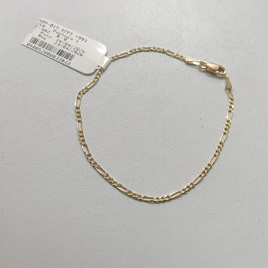 PULSERAS BARBADA ORO 14K 18 CM 1.5 GR (NUEVO)
