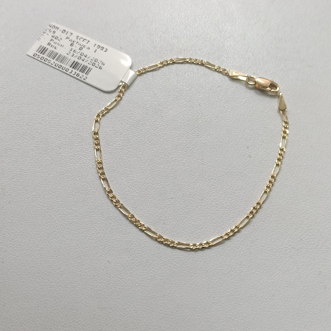 PULSERAS BARBADA ORO 14K 18 CM 1.5 GR (NUEVO)