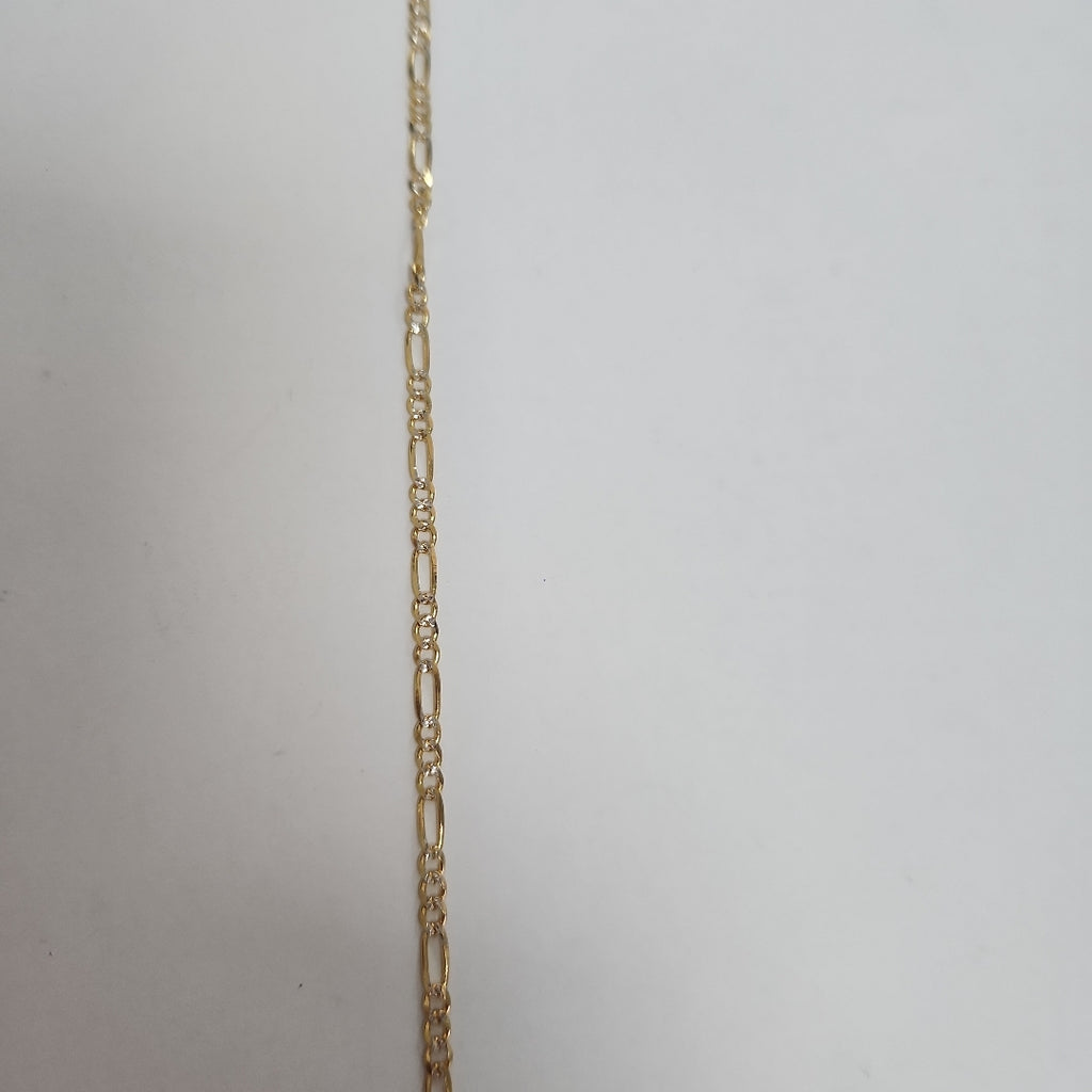CADENAS TEJIDO 3X1 DIAMANTADA ORO 14K 55 CM 4.5 GR (NUEVO)