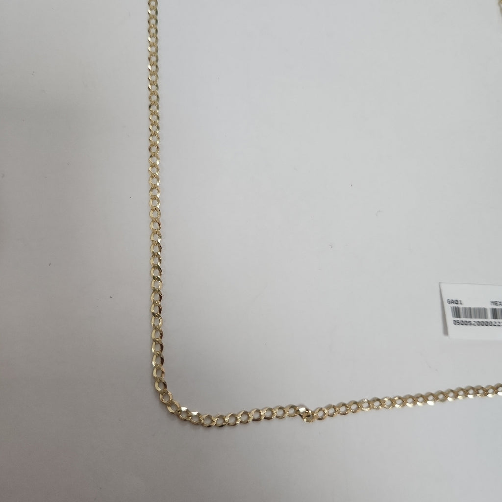 CADENAS TEJIDO BARBADA ORO 14K 60 CM 5.4 GR (NUEVO)