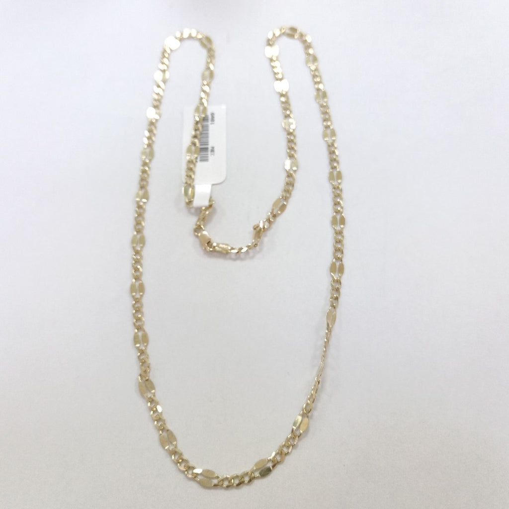 CADENAS TEJIDO ESPECIAL ORO 10K 55 CM 7.1 GR (NUEVO)