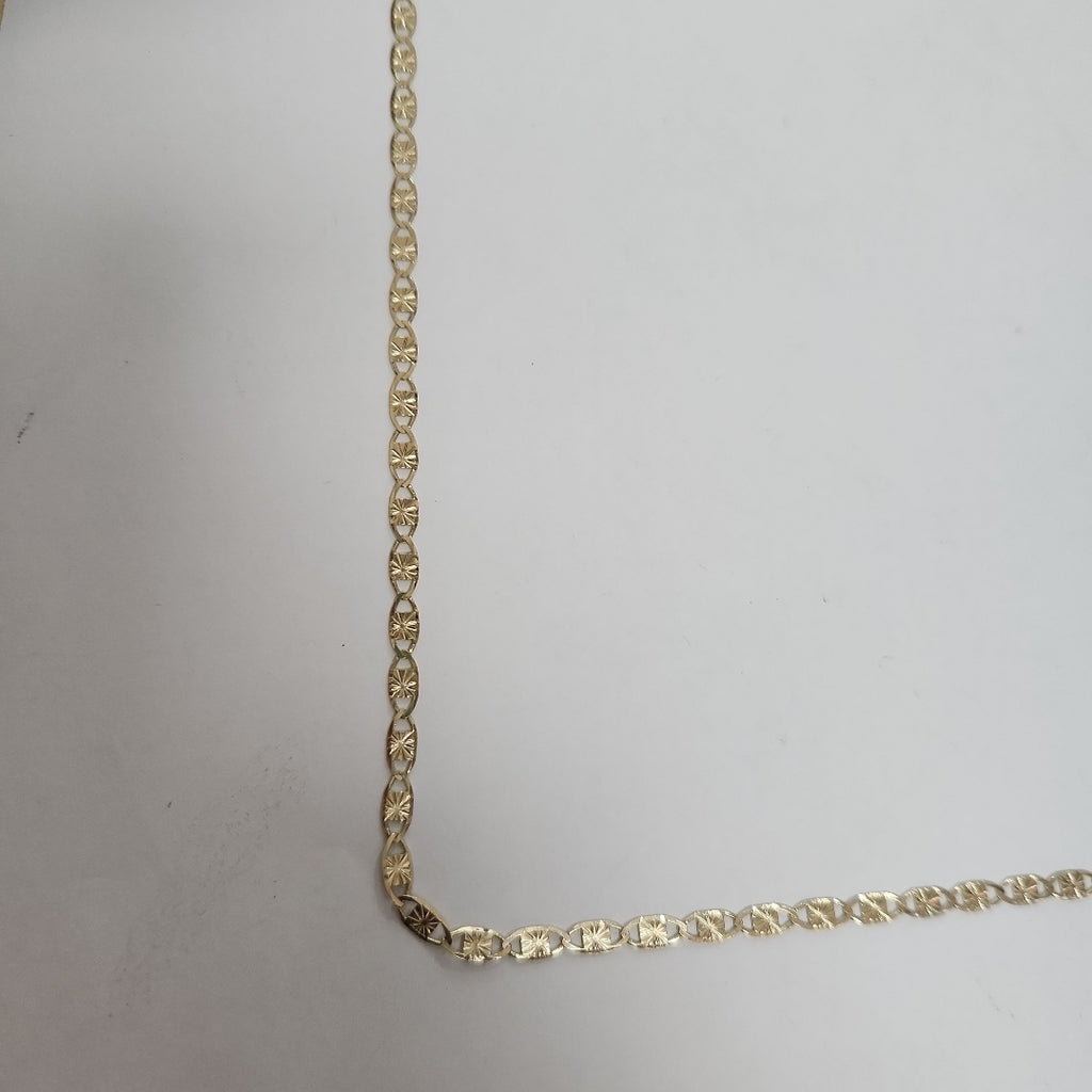 CADENAS TEJIDO GUCHI ORO 14K 55 CM 7.1 GR (NUEVO)