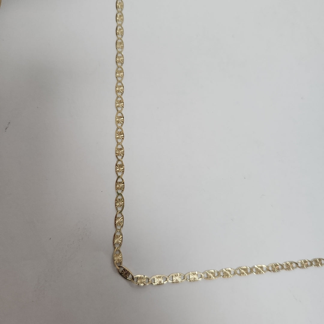 CADENAS TEJIDO GUCHI ORO 14K 55 CM 7.1 GR (NUEVO)