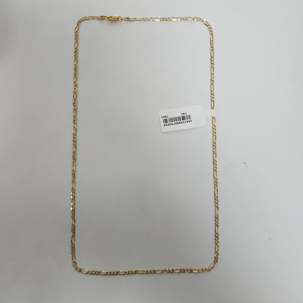 CADENAS TEJIDO 3X1 DIAMANTADA ORO 14K 55 CM 4.5 GR (NUEVO)