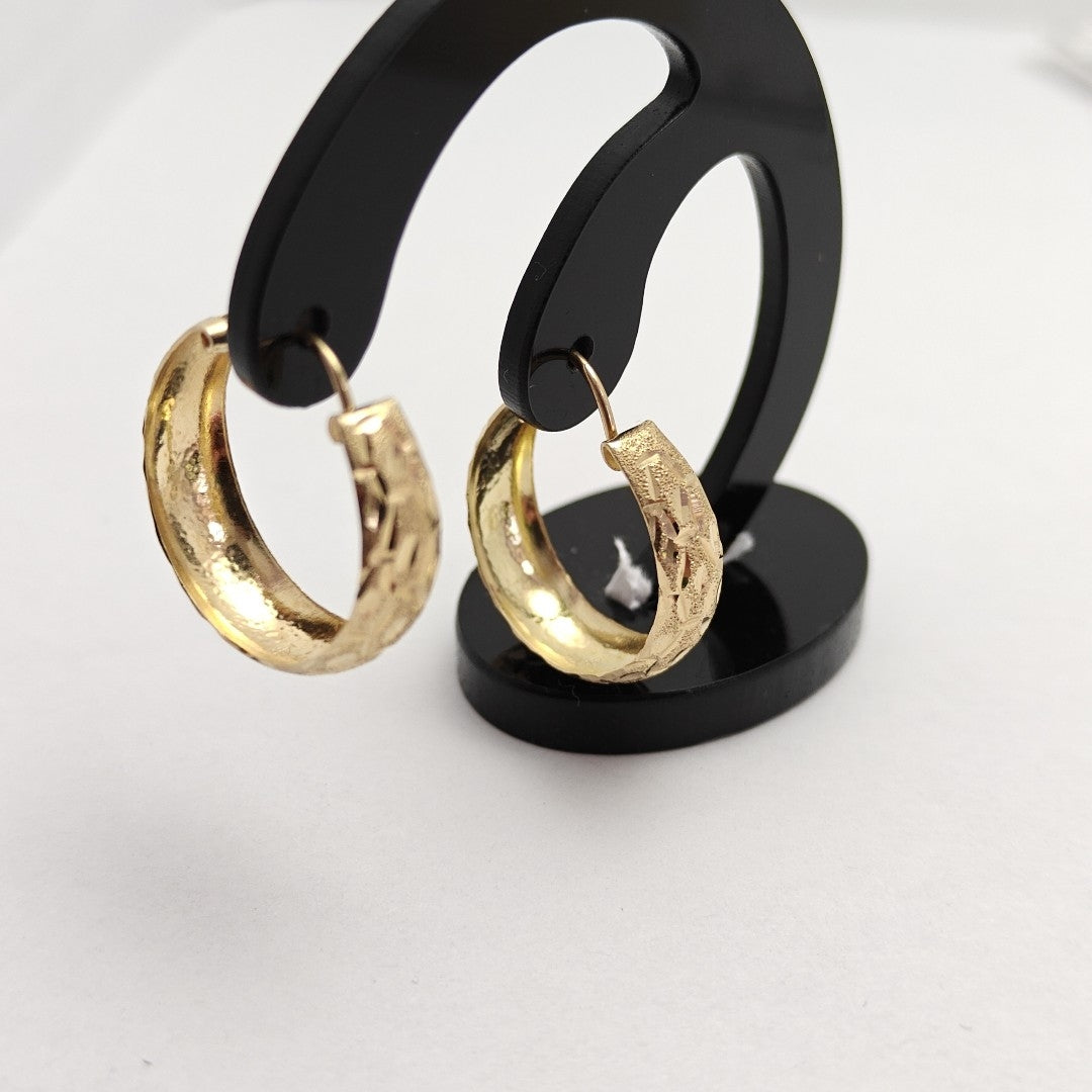 ARRACADAS PAR ORO 14 K 2.4 GRMS (SEMINUEVO)