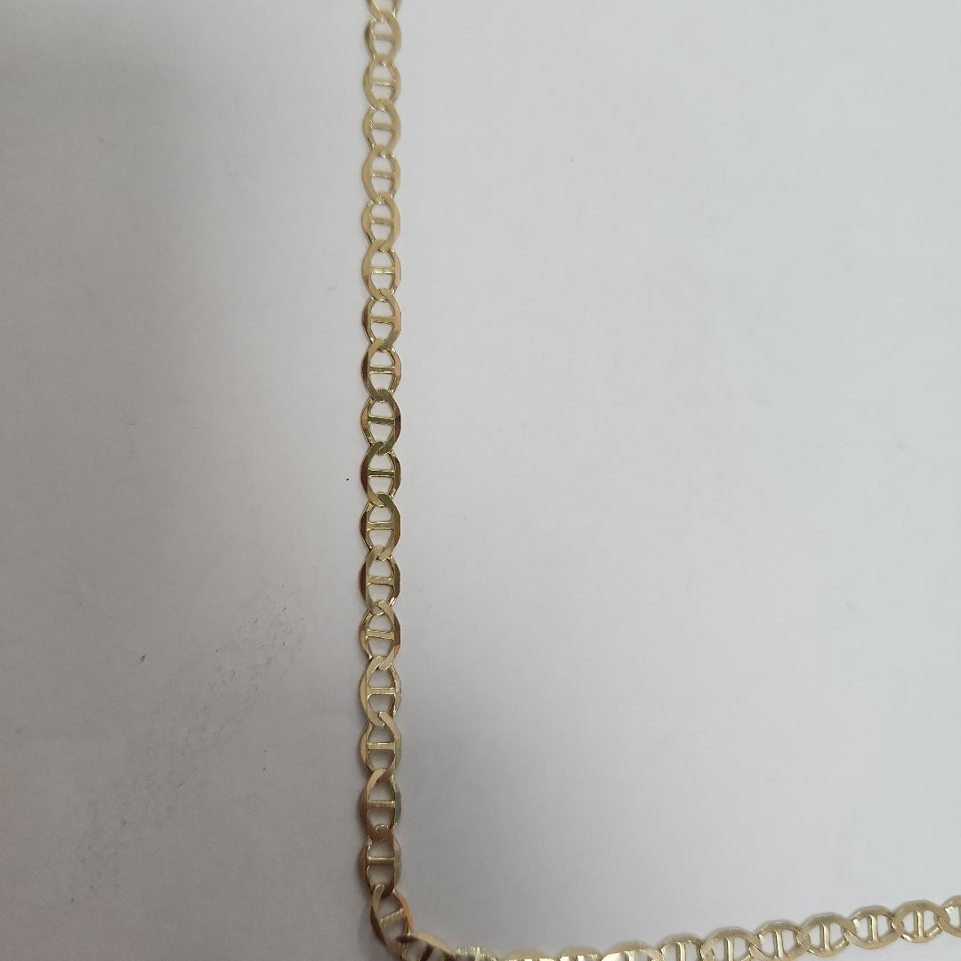 CADENAS TEJIDO MARINERA ORO 14K 60 CM 8.7 GR (NUEVO)
